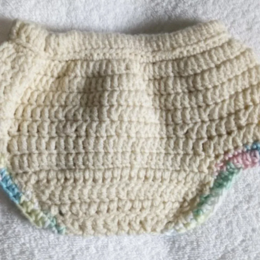 Hand Made Crochet Baby Diaper Cover 3 pair bonus bundle 0-3 Months Newborn pants